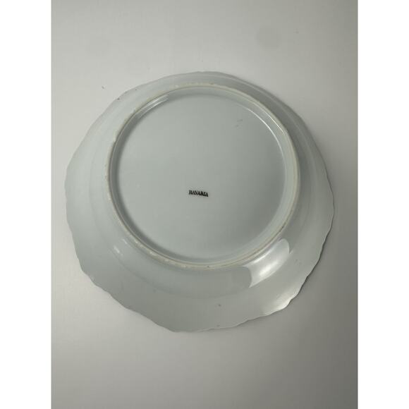 Vintage Bavaria Floral Porcelain Bowl with Iridescent Gold Trim - Picture 5 of 5